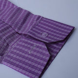 Checkered Purple and white