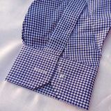Checkered Dark Blue and white