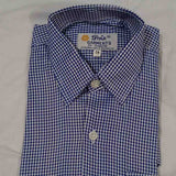 Checkered Dark Blue and white