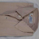 Brown and White Stripe Shirt