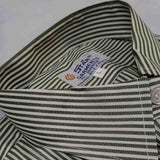Green and White Stripe Shirt