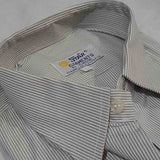 Gray and White Stripe Shirt