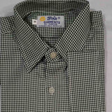 Checkered Dark Green and White