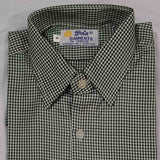 Checkered Dark Green and White