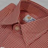 Checkered Dark Red and White