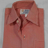 Checkered Dark Red and White